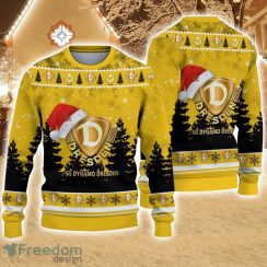 Dynamo Dresden Logo Wearing Santa Hat Ugly Christmas Sweater Christmas Gift 3D Sweater Product Photo 1