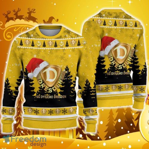 Dynamo Dresden Ugly Christmas Sweater Santa Hat Logo Tree Gift For Men And Women - Dynamo Dresden Ugly Christmas Sweater Santa Hat Logo Tree Gift For Men And Women