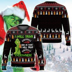 Fireball Grinch Design Knitted Christmas Sweater For Men And Women - Fireball Grinch Knitted Christmas 3D Sweater For Men And Women Photo 1