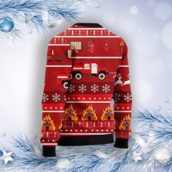 Firefighter Christmas Ugly Christmas Sweater Product Photo 2