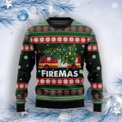 Firefighter Firemas Ugly Christmas Sweater Product Photo 1