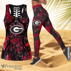 Georgia Bulldogs NCAA Personalized Combo Hollow Tanktop And Leggings Gift For Women