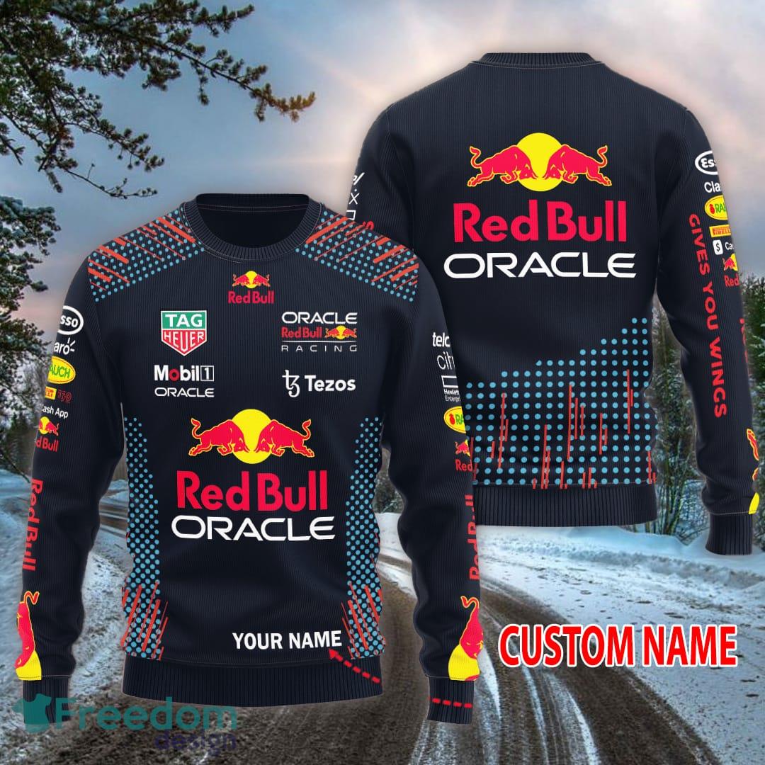Gift Fans Oracle Red Bull Racing Personalized Winter Knitted Christmas Sweater image Gift Fans Oracle Red Bull Racing Personalized Winter Knitted Christmas Sweater - Oracle Red Bull Racing Personalized Winter Knitted Christmas Sweater
