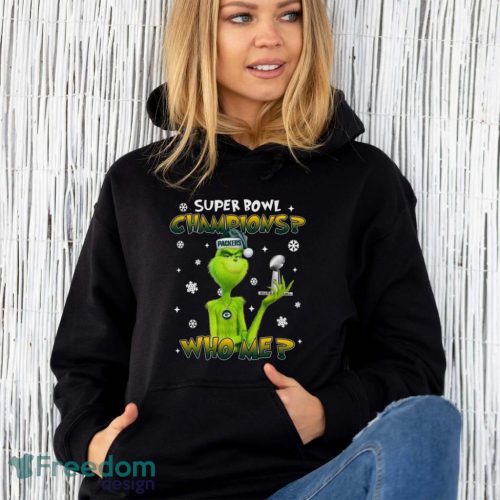 Grinch Who Me Super Bowl Champions Green Bay Packers T-Shirt Product Photo 4