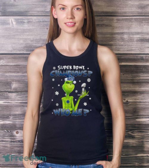 Grinch Who Me Super Bowl Champions Indianapolis Colts T-Shirt Product Photo 3