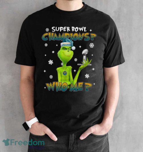 Grinch Who Me Super Bowl Champions Jacksonville Jaguars T-Shirt Product Photo 2