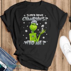 Grinch Who Me Super Bowl Champions Las Vegas Raiders T-Shirt Product Photo 1