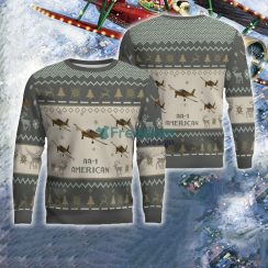 Grumman American AA-1 AA1 Aircraft Ugly Christmas 3D Sweater For Air Force - Grumman American AA-1 AA1 Aircraft Ugly Christmas Sweater For Men And Women Photo 1