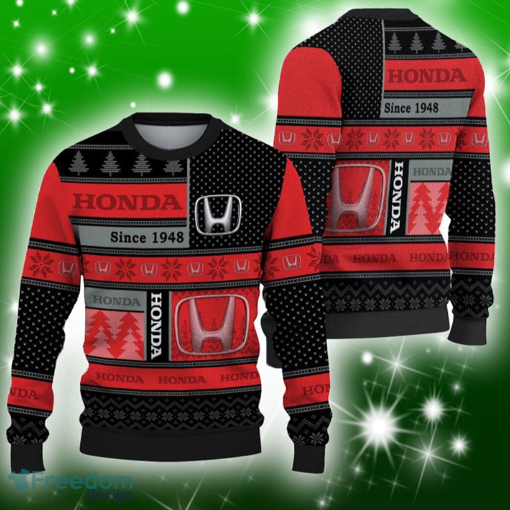 Honda Car Lovers Ugly Christmas Sweater New Gift For Men And Women image Honda Car Lovers Ugly Christmas Sweater New Gift For Men And Women - Honda Car Lovers Ugly Christmas Sweater New Gift For Men And Women