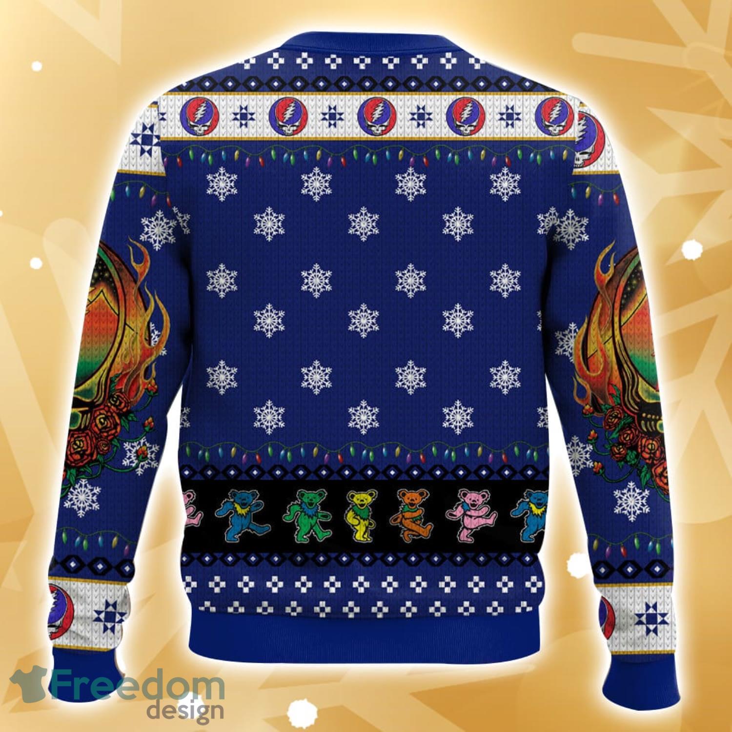 Jerry Garcia Grateful Dead Rock Band Ugly Christmas Sweater