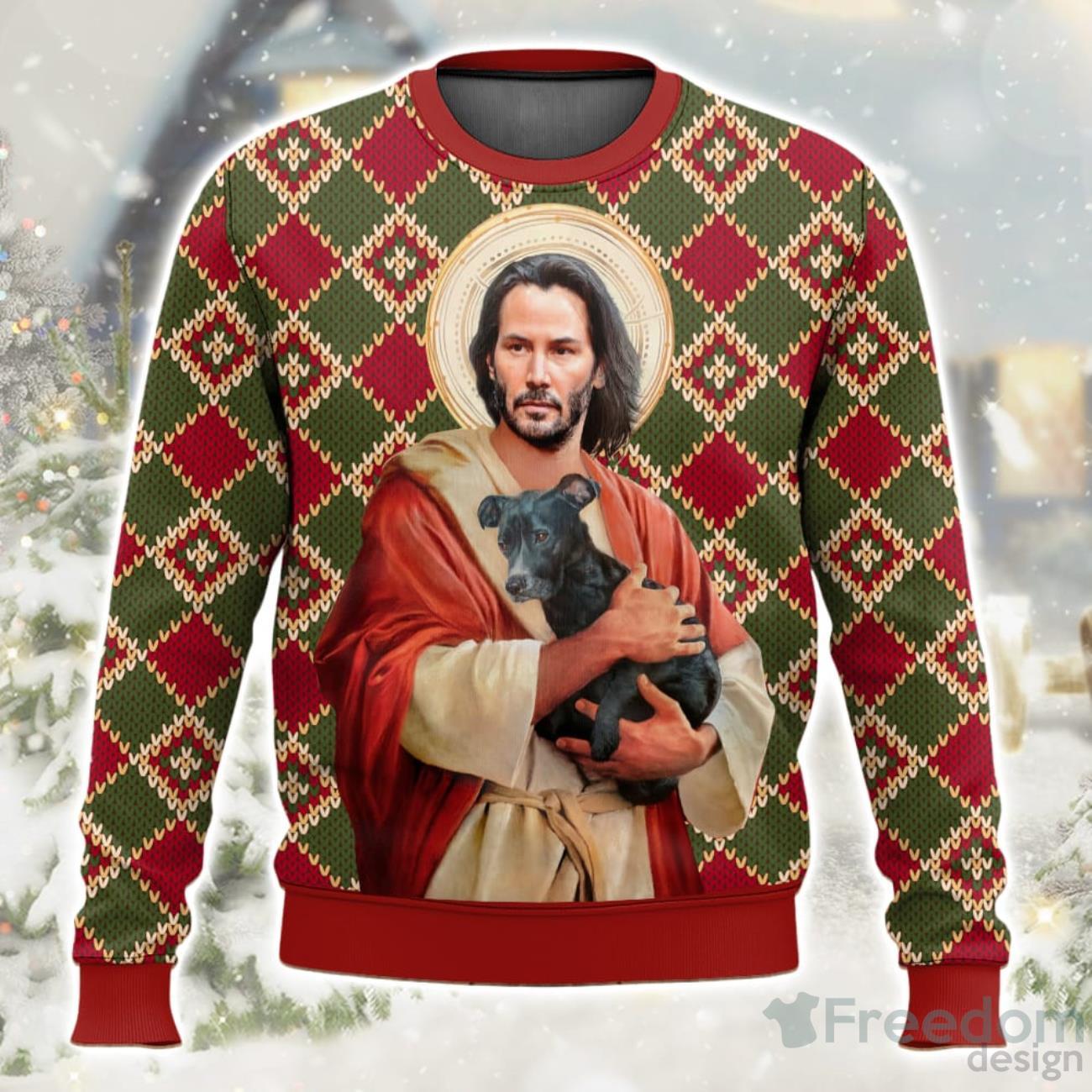 John Wick Funny Christmas Ugly Sweater Special Gift For Xmas image John Wick Funny Christmas Ugly Sweater Special Gift For Xmas Product Photo 1