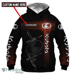 Kubota Skull Luxury 3D Hoodie, Sweatshirt, T Shirt Full Over Print Lovers Car For Fans Gift Custom Name - Kubota Skull Custom Name 3D Hoodie_1
