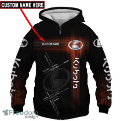 Kubota Skull Luxury 3D Hoodie, Sweatshirt, T Shirt Full Over Print Lovers Car For Fans Gift Custom Name - Kubota Skull Custom Name 3D Hoodie_4
