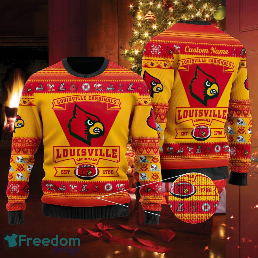 Louisville Cardinals Sports 3D Hoodie Christmas Sweater