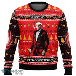 , Merry 007 James Bond Sweater Xmas Funny All Over Print Gift For Fans Ugly Christmas - Christmas, Merry Christmas 007 James Bond Ugly Christmas Sweater_2