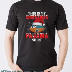 Miami Dolphins This Is My Christmas Pajama Shirt T Shirt For NFL Fans - Men T-Shirt