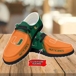 Miami Hurricanes Loafer Shoes Custom Name For Men Women Product Photo 2