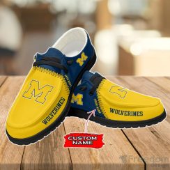 Michigan Wolverines Loafer Shoes Custom Name For Men Women Product Photo 2