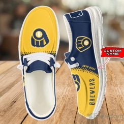 Milwaukee Brewers Loafer Shoes Custom Name For Men Women
