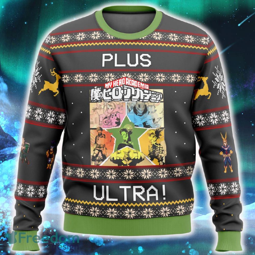My Hero Academia Boku No Plus Ultra Ugly Christmas Sweater Funny Gift For Men And Women Fans - My Hero Academia Boku No Plus Ultra Ugly Christmas Sweater Funny Gift For Men And Women Fans