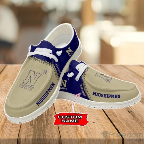 Navy Midshipmen Loafer Shoes Custom Name For Men Women Product Photo 3