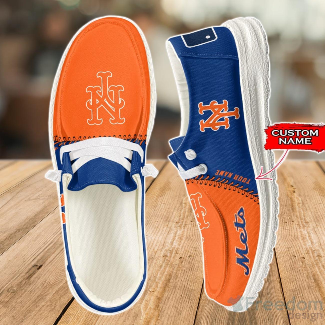 New York Mets Loafer Shoes Custom Name For Men Women image New York Mets Loafer Shoes Custom Name For Men Women Product Photo 1