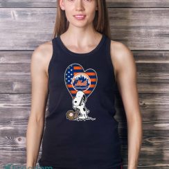 New York Mets MLB Baseball The Peanuts Movie Adorable Snoopy T Shirt Product Photo 3