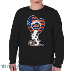 New York Mets MLB Baseball The Peanuts Movie Adorable Snoopy T Shirt Product Photo 5