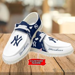 New York Yankees Loafer Shoes Custom Name For Men Women Product Photo 2