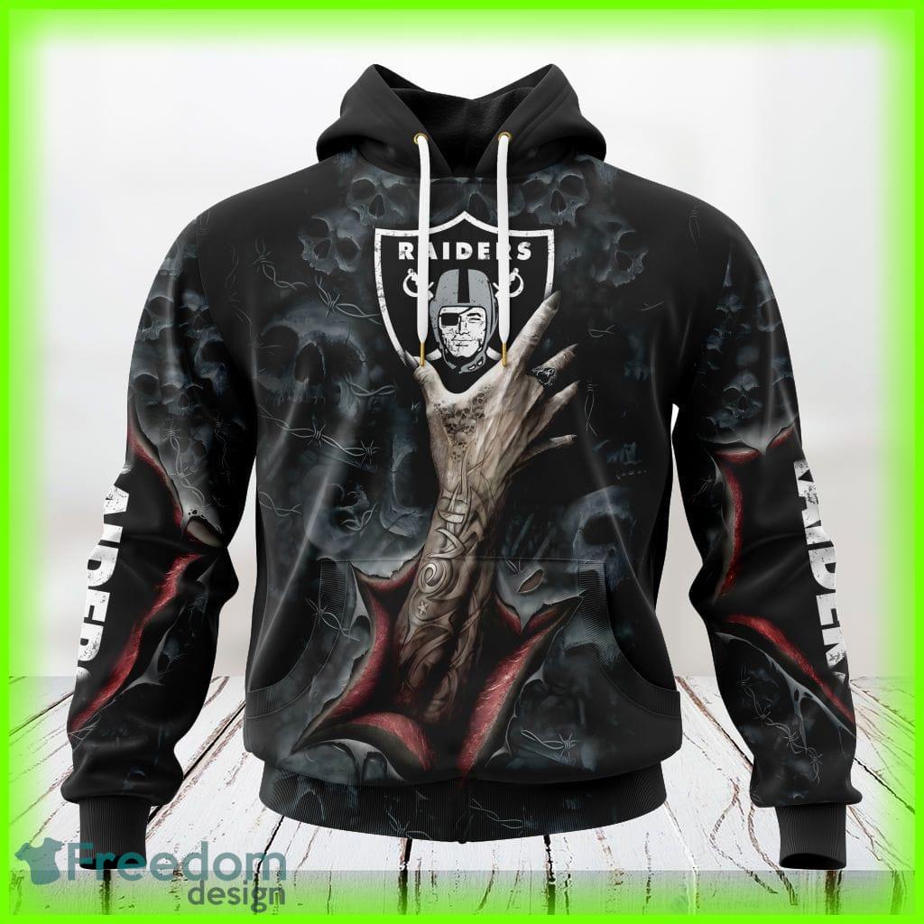 NFL Las Vegas Raiders All Over Print 3D Hoodie Halloween Horrored Gift For  Football Fans in 2023