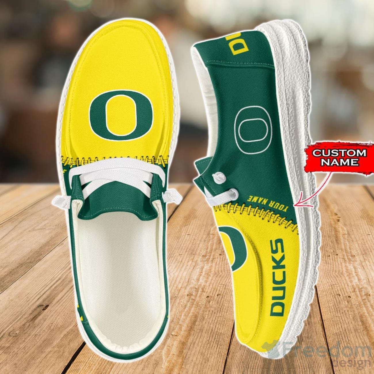 Oregon Ducks Loafer Shoes Custom Name For Men Women Product Photo 1