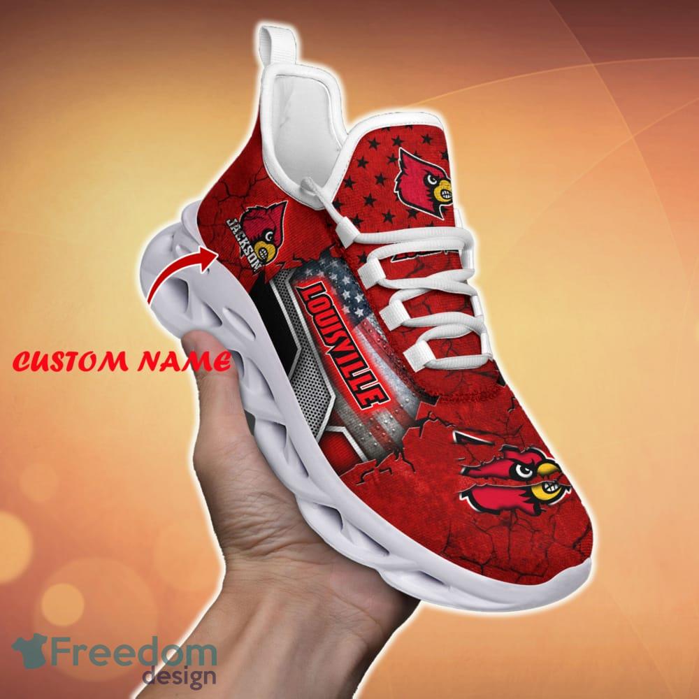 NCAA Louisville Cardinals Max Soul Shoes Running Sneakers For Fans -  Freedomdesign