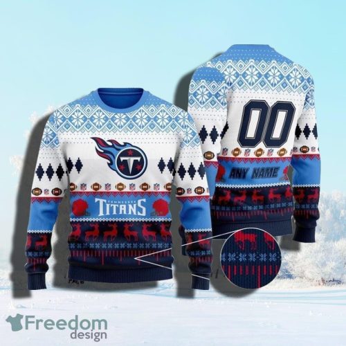 Personalized NFL Tennessee Titans Playing Field Ugly Christmas Sweater Perfect Gift Product Photo 1