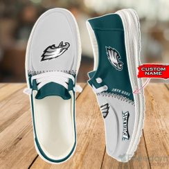 Philadelphia Eagles Loafer Shoes Custom Name For Men Women