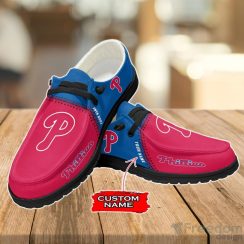 Philadelphia Phillies Loafer Shoes Custom Name For Men Women Product Photo 2