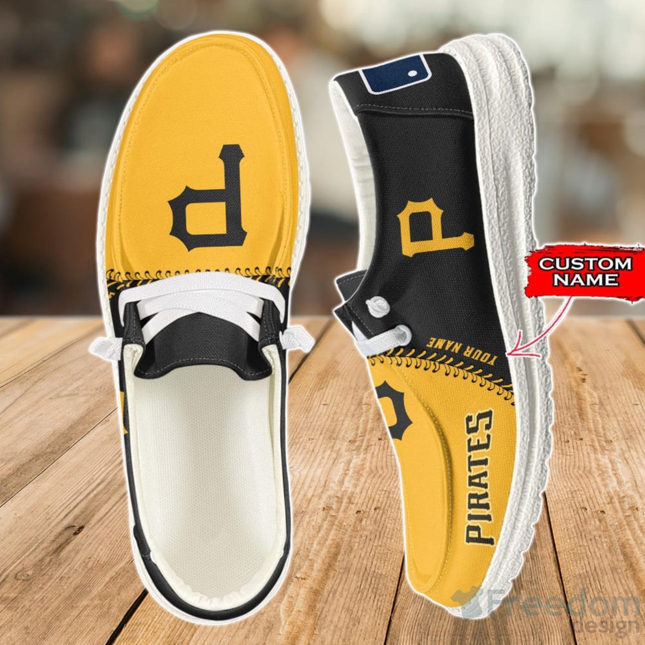 Pittsburgh Pirates Loafer Shoes Custom Name For Men Women image Pittsburgh Pirates Loafer Shoes Custom Name For Men Women Product Photo 1