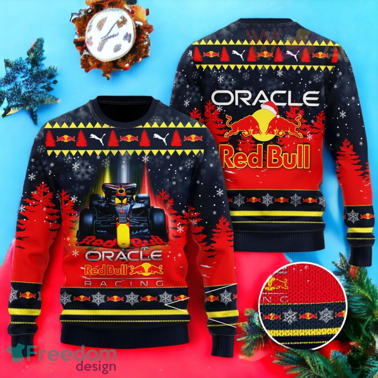 Red cheap bull sweater