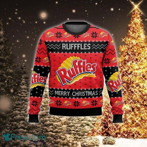 Rufffles Snack Brand New Style 2023 Ugly 3D Sweater Apparel For Xmas - Rufffles Snack Brand Ugly Christmas Sweater For Men And Women Photo 2