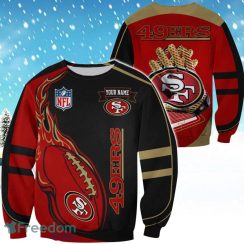 San Francisco 49ers Custom Name Christmas Ugly Sweater Sweatshirt Sport For Fans
