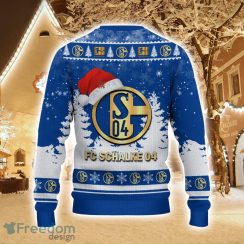 Schalke 04 Logo Wearing Santa Hat Ugly Christmas Sweater Christmas Gift 3D Sweater Product Photo 3