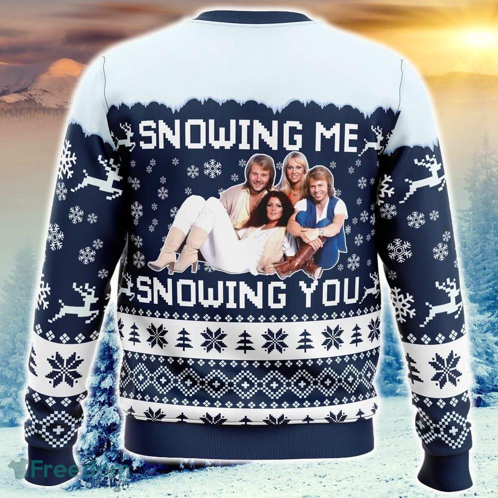 Snowing Me Snowing You ABBA Ugly Christmas Sweater Funny Trending Gift Fans Holidays image Snowing Me Snowing You ABBA Ugly Christmas Sweater Funny Trending Gift Fans Holidays - Snowing Me Snowing You ABBA Ugly Christmas Sweater_2
