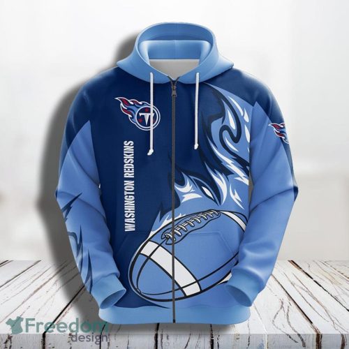 Tennessee Titans NFL Blue Unisex Hoodie 3D All Over Print Gift For Fans Product Photo 1