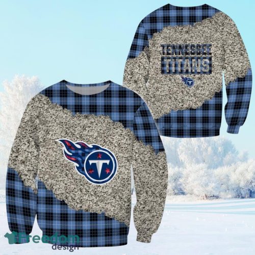 Tennessee Titans NFL plaid pattern 3D ugly sweatshirt Gift For Big Fans Product Photo 1