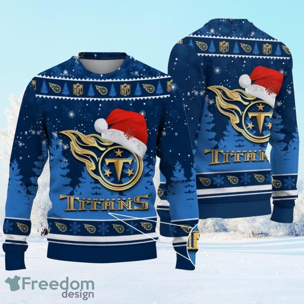 Tennessee Titans Ugly Christmas Sweater 3D Printed For Fans Gift For Christmas Funny Product Photo 1