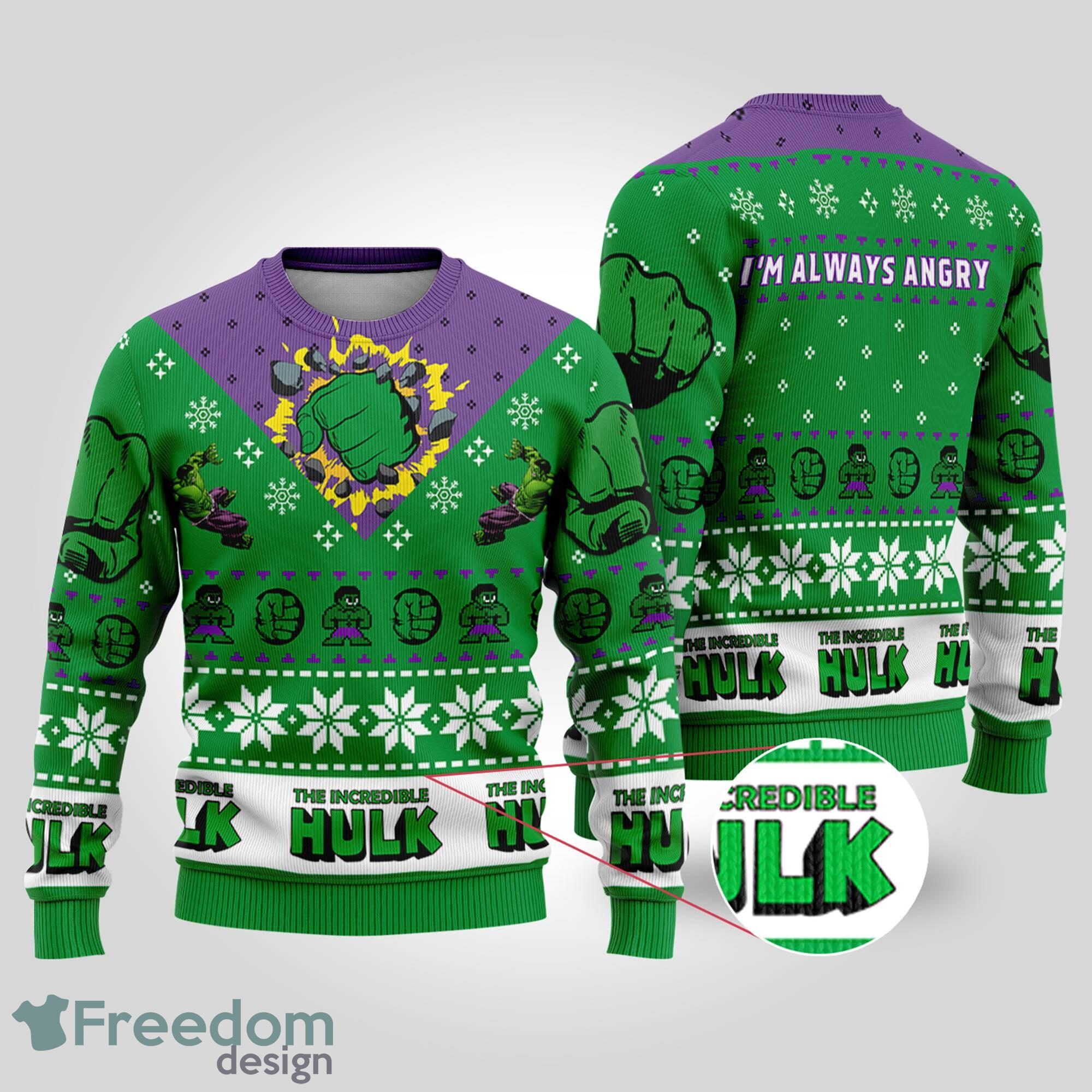 The Incredible Hulk Christmas Ugly Christmas Sweater Hulk Avengers Ugly Sweater Superhero Christmas image The Incredible Hulk Christmas Ugly Christmas Sweater Hulk Avengers Ugly Sweater Superhero Christmas - The Incredible Hulk Christmas Ugly Christmas Sweater Hulk Avengers Ugly Sweater Shirt Superhero Christmas Shirt_1
