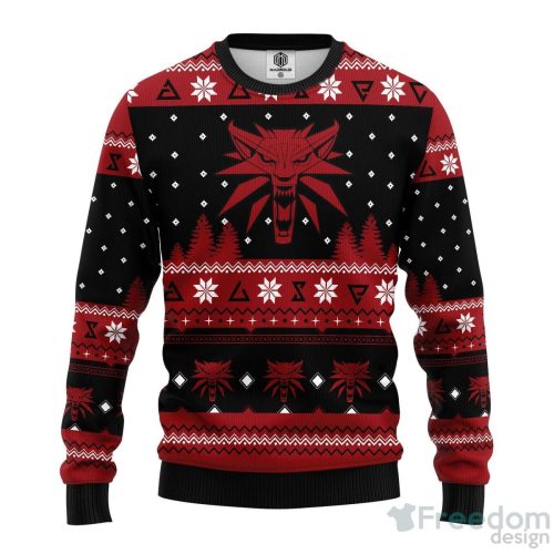 The Witcher Red Christmas Ugly Sweater Special Gift For Men Women Product Photo 1