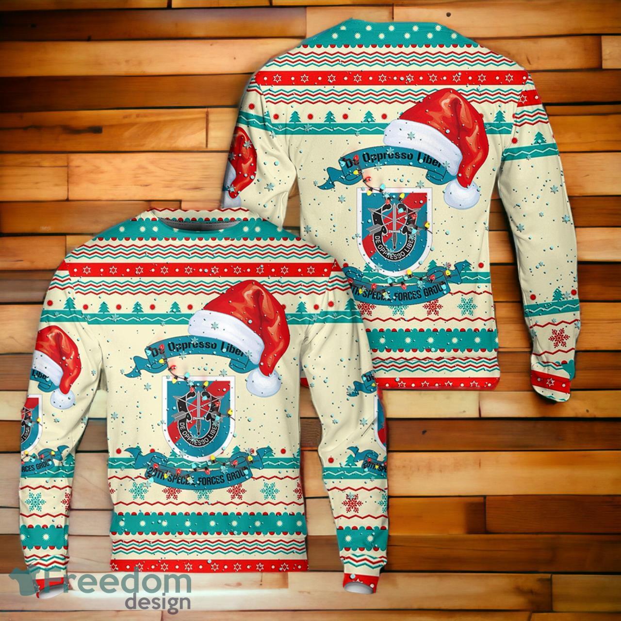 US Army Special 20th Special Forces Group (20th SFG)(A)) Christmas Sweater image US Army Special 20th Special Forces Group (20th SFG)(A)) Christmas Sweater Product Photo 1