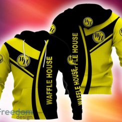 waffle house Santa 3D Hoodie Zip Hoodie Brands Logo New Gift For Familys Christmas