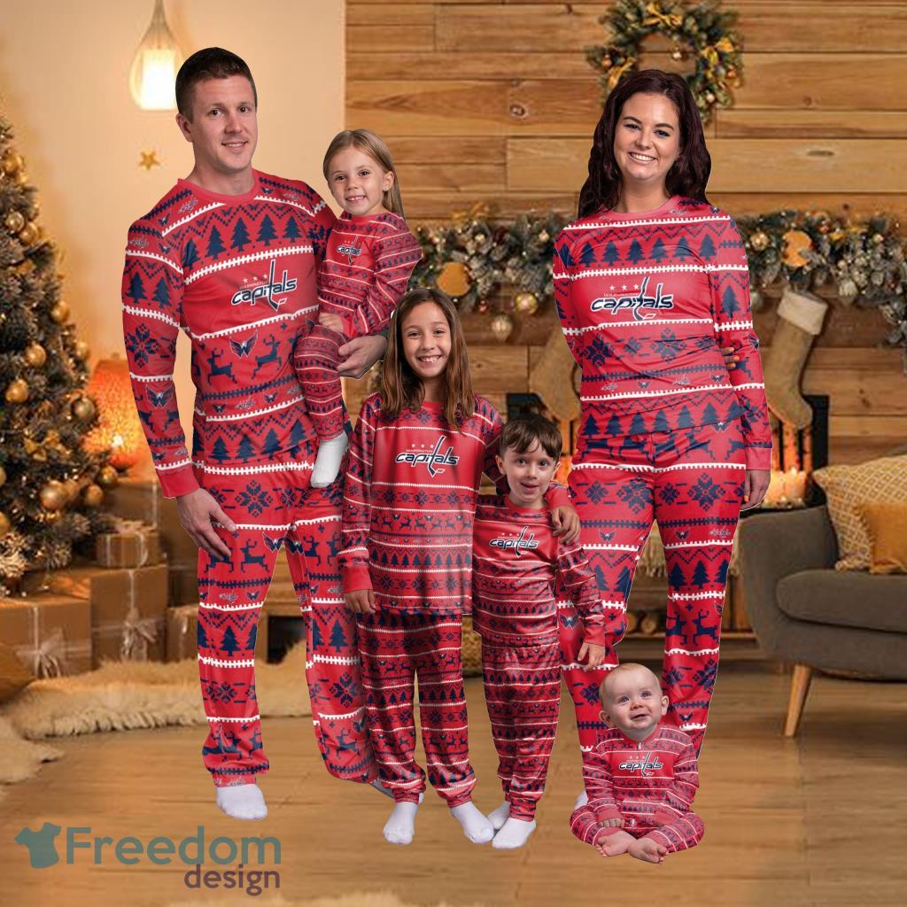 Washington Capitals Nhl Family Holiday Pajamas Fun Christmas Gifts For The Family image Washington Capitals Nhl Family Holiday Pajamas Fun Christmas Gifts For The Family Product Photo 1