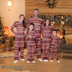 Washington Commanders Nfl Ugly Pattern Family Holiday Pajamas Fun Christmas Gifts For The Family